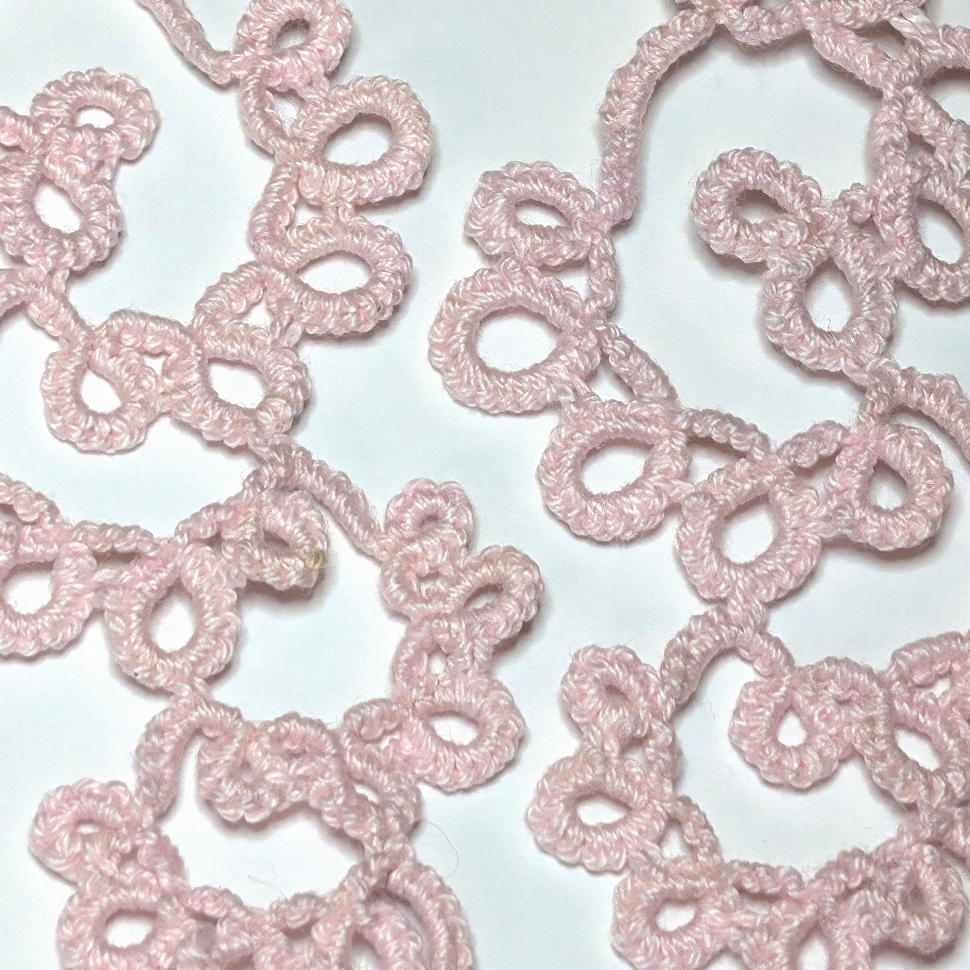 Baby Pink Drifting Bubbles Earrings Closeup on white background