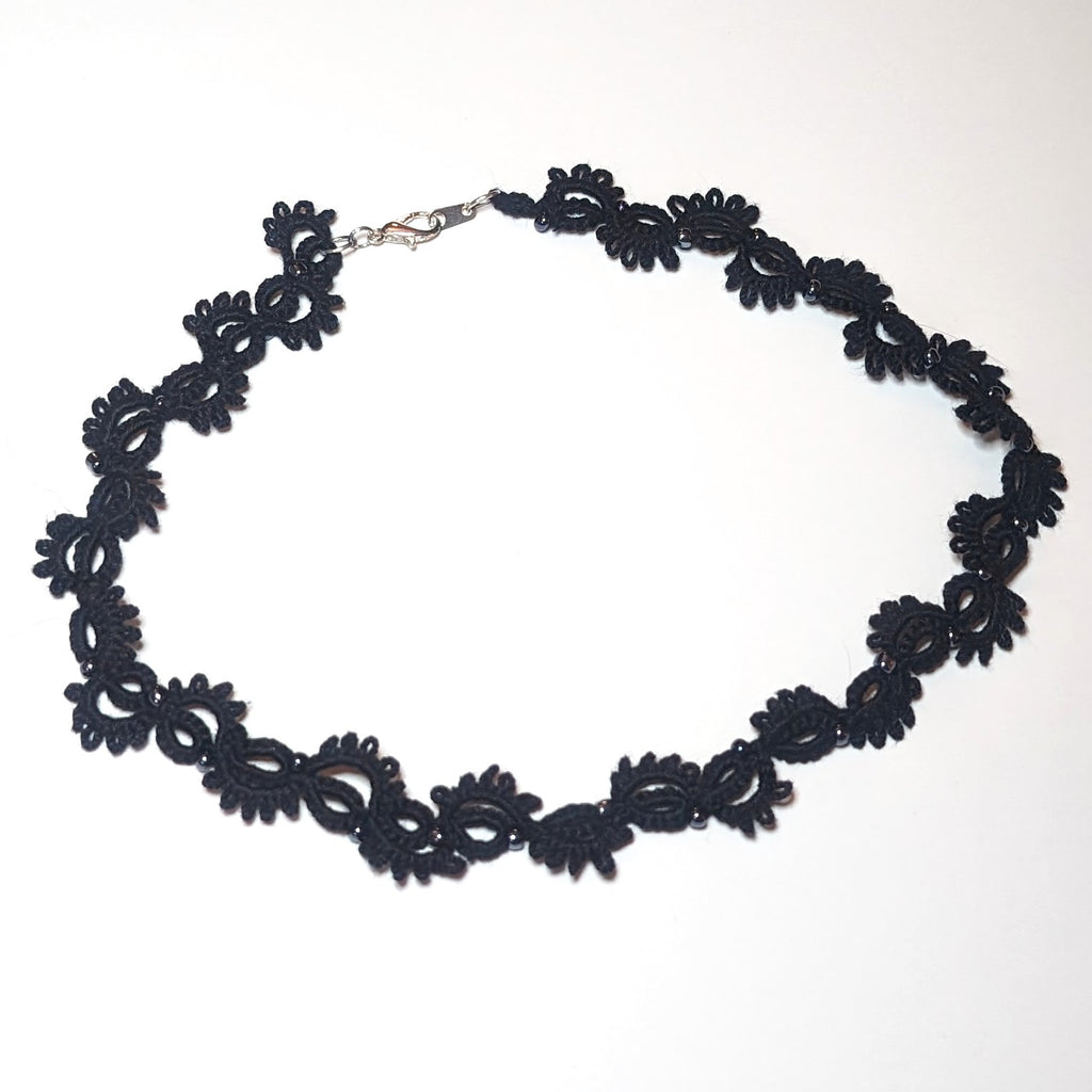 Black Elise Choker on white background